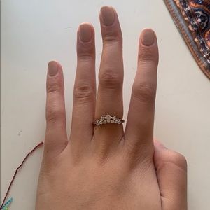 Silver princess ring